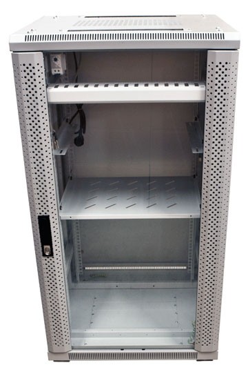 ALLNET ALLNET 19""Schrank, 42HE, B600/T1000mm, Glastür, Lichtgrau, SNB-Serie,