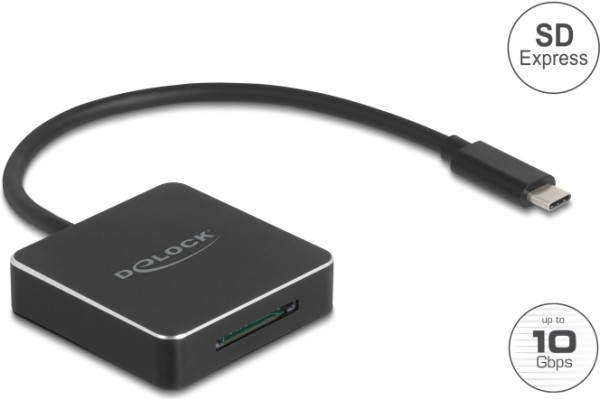 DELOCK DELOCK USB-C Card Reader für SD Express 7.1 Speicherkarte