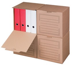 SMARTBOXPRO Archiv-Container, mit Frontdeckel, braun