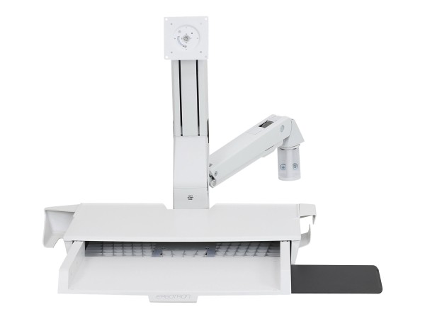 ERGOTRON StyleView Sit-Stand Combo mit Ablageflaeche weiss bis 61cm 24 Zol 45-260-216