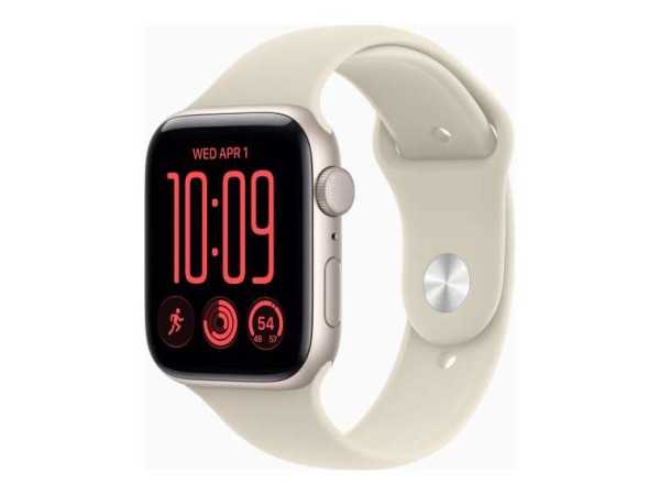 APPLE Watch SE 3 Aluminium 44mm Polarstern (Sportarmband sand) S/M MJL34ZR/A