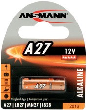 ANSMANN Alkaline Batterie A27, 12 Volt, 1er Blister