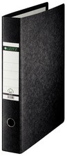 LEITZ Hartpappe-Ordner, 180 Grad, DIN A6 quer, 75 mm,schwarz