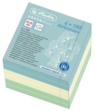 herlitz Haftnotizblock-Würfel GREENline, 75 x 75 mm