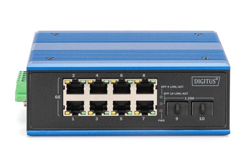 DIGITUS DIGITUS Switch 8 +2-Port Gigabit  Ethernet oE SC 20 km