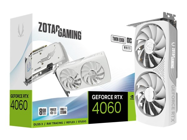 ZOTAC RTX 4060 Twin Edge OC White Ed. 8GB ZT-D40600Q-10M