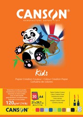 CANSON Tonpapierblock Kids, 240 x 320 mm, 185 g/qm, 10 Blatt