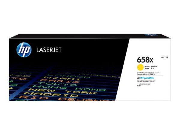 HP 658X Yellow LaserJet Toner Cartridge W2002X