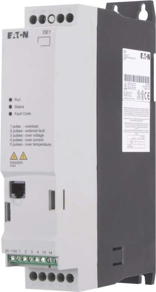 EATON Drehzahlstarter DE1-127D0FN-N20N 1/3ph Netz/Motor 230V 7A 1,5kW 17433 174331