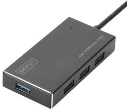 DIGITUS USB 3.0 Hub Super Speed, 4-Port, mit Netzteil