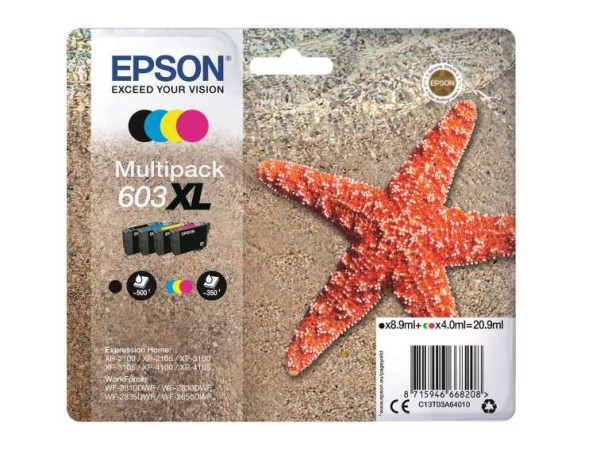 EPSON Tinte Multip. 1x8.9ml/3x4.0ml C13T03A64010