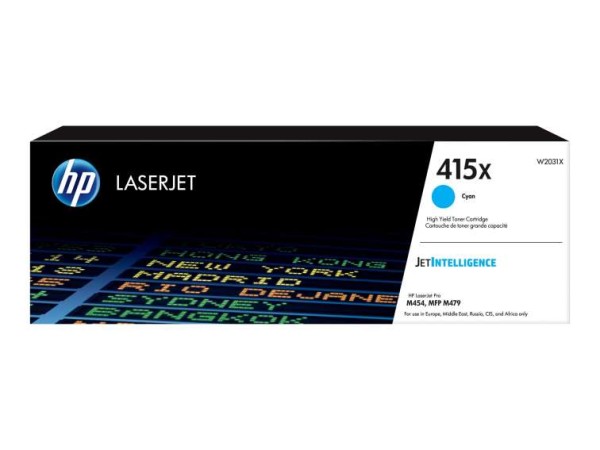 HP 415X Cyan LaserJet Toner Cartridge W2031X