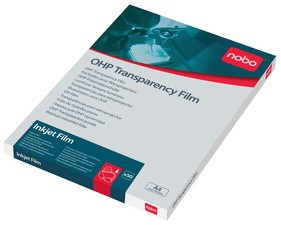 nobo Inkjet-Folie, DIN A4, transparent, PP, 120 my