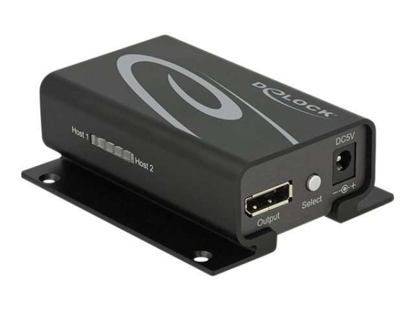 DELOCK Displayport Switch 2 Eingänge -> 1 Ausgang Fernbedienung 87697