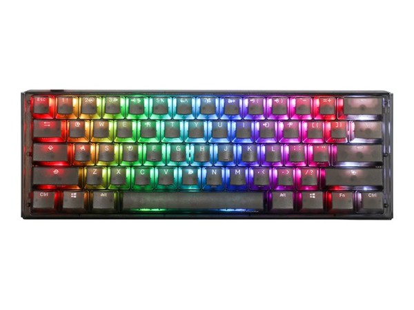 DUCKYCHANNEL DUCKYCHANNEL Ducky One 3 Aura Black Mini Gaming DE-Layout, RGB, Hot Swap, Cherry MX Blue