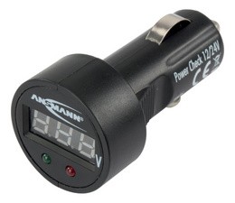 ANSMANN KFZ-Batterie-Tester "Power Check 12-24 V", schwarz
