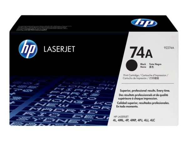 HP LaserJet 74A Schwarz LaserJet Tonerpatrone (92274A) 92274A