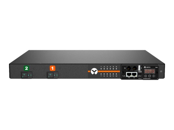 AVOCENT Vertiv Geist Rack PDU, Monitored (Outlet Level), EC, 1U, input IEC GR30202