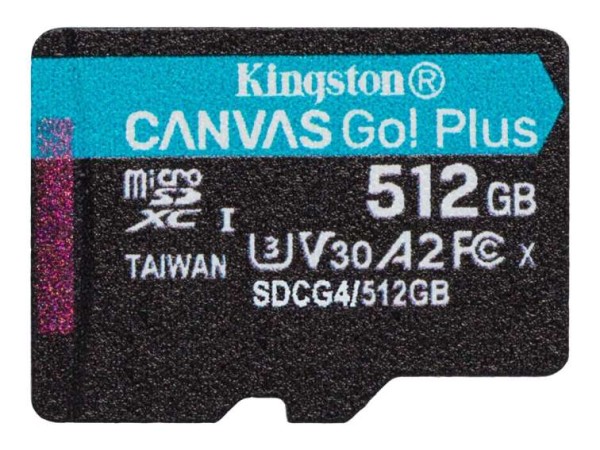 KINGSTON Canvas Go Plus Gen4 512GB SDCG4/512GBSP
