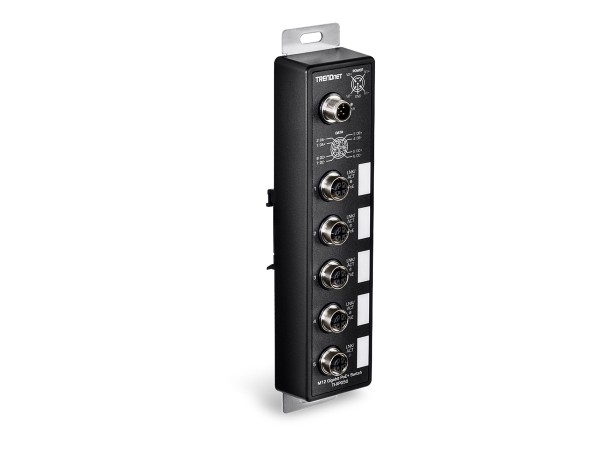 TRENDNET TRENDNET 5-Port Industrial EN50155 M12 Gigabit PoE+ Railway