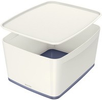 LEITZ Aufbewahrungsbox My Box, 18 Liter, weiß/blau