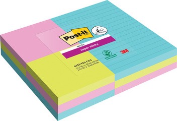 Post-it Haftnotizen Super Sticky Notes, Cosmic, Promopack