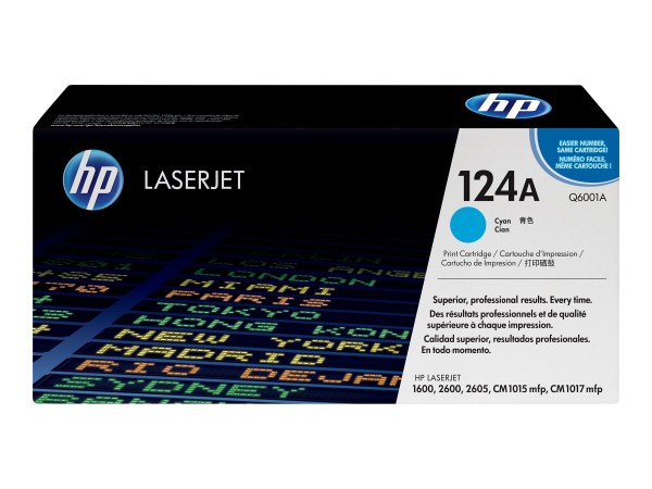 HP HP 124A Cyan LaserJet Tonerpatrone (Q6001A)