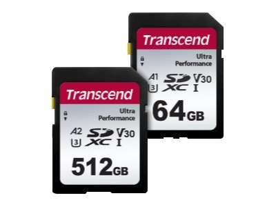 TRANSCEND 64GB SD Card UHS-I U3 A1 Ultra Performance TS64GSDC340S