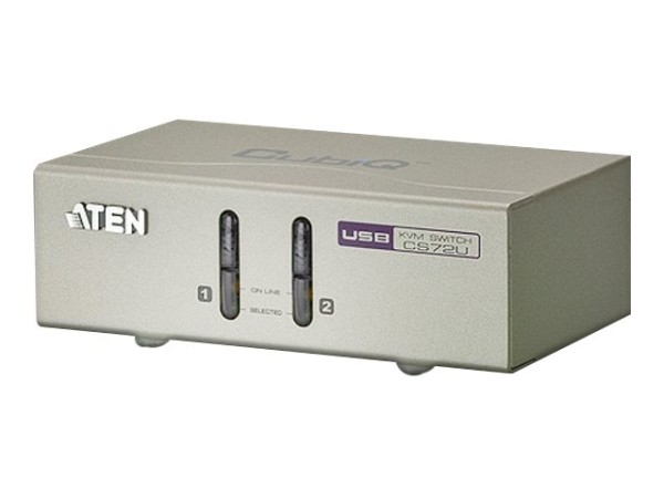 KVM Switch, 2-fach, ATEN CS72U, USB, Audio CS72U