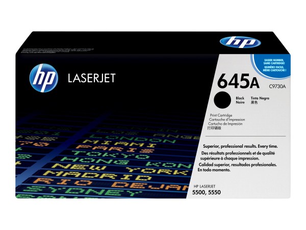 HP 645A Schwarz LaserJet Tonerpatrone (C9730A) C9730A