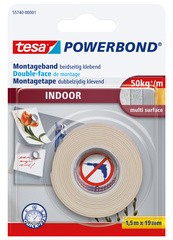 tesa Powerbond Montageband INDOOR, 19 mm x 5,0 m