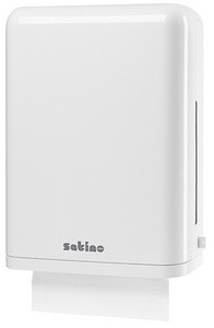 satino by wepa Falthandtuch-Spender mini, weiß