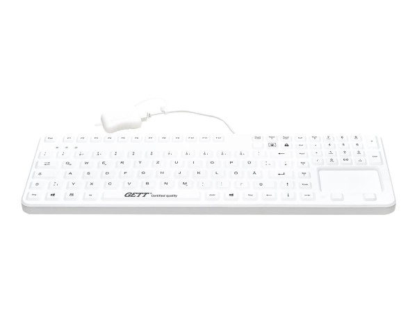 GETT GETT GCQ CleanType Prime Touch+ USB Silikon Tast. Magnete hinten desinfizierbar  wasserdicht IP65 be