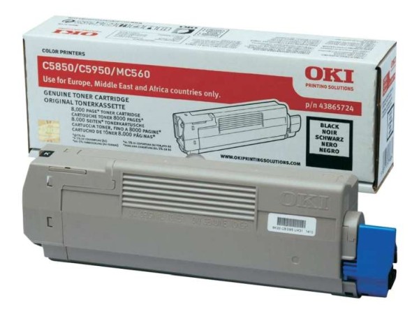 OKI Schwarz Tonerpatrone 43865724