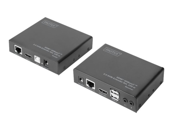 DIGITUS DIGITUS HDMI HDBaseT 2.0 KVM Extender Set, 100m