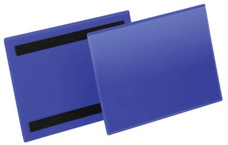 DURABLE Kennzeichnungstasche, magnetisch, DIN A4 quer, blau