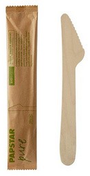PAPSTAR Holz-Messer "pure", Länge: 165 mm, 50er
