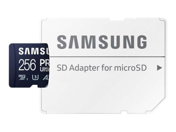 SAMSUNG PRO Ultimate 256 GB microSD-Speicherkarte mit SD-Karten-Adapter MB-MY256SA/WW