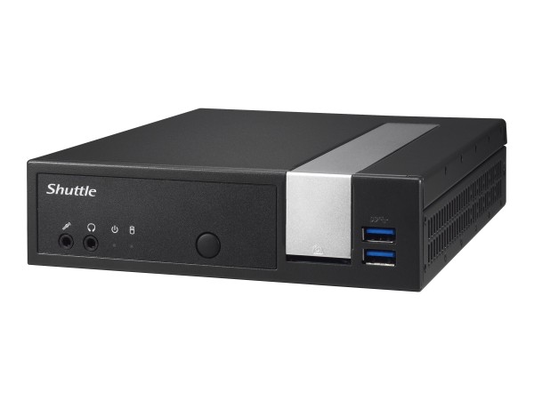 SHUTTLE XPC slim PC DX3000XA schwarz 1,35-Liter-Gehäuse Celeron J3355 4GB D DX3000XA