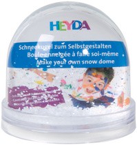 HEYDA Schneekugel zum Selbstgestalten, (B)90 x (H)85 mm