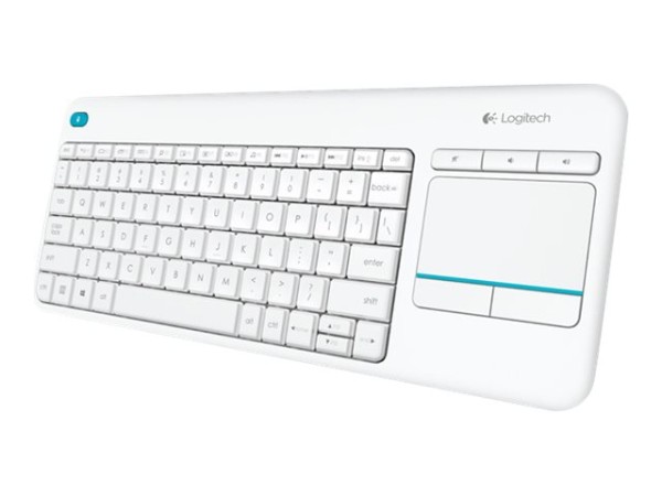 LOGITECH Wireless Keyboard K400 Touch Plus White (DE) 920-007128