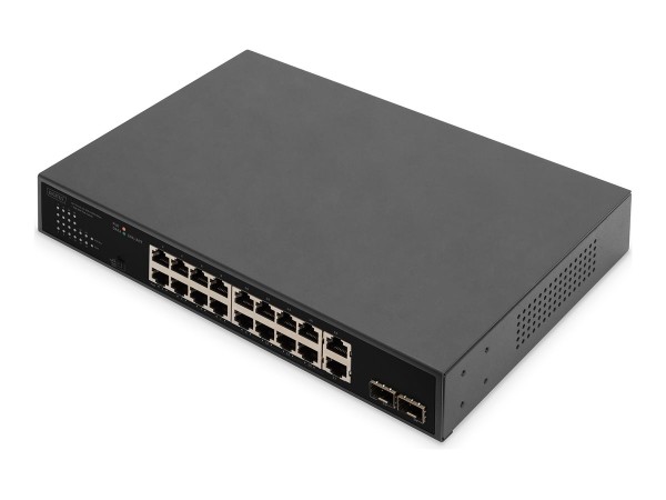 DIGITUS DIGITUS 16+2 Port GE + 2GE SFP Uplink PoE Switch 16+2 Port 10/100/1000mbps + 2GE SFP PoE Switch