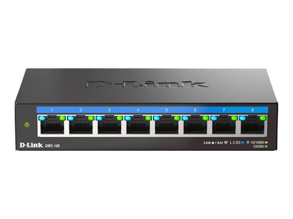 D-LINK DLINK DMS-108/E 8-Port Multi-Gigabit Unmanaged Switch DMS-108/E