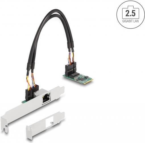 DELOCK DELOCK Konverter M.2 Key B+M 1 x RJ45 2,5 Gigabit LAN