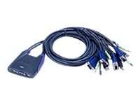 KVM Switch Aten 4P. USB VGA Audio CS64US-AT