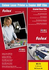 FOLEX Color-Laserfolie BG-72, DIN A4, transparent