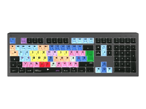 LOGIC-KEYBOARD Avid Media Composer Astra 2 UK Mac - Tastatur LKB-MCOM4-A2M-UK