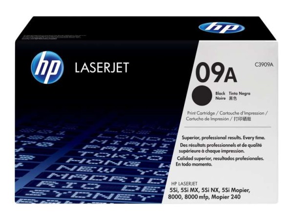 HP 09A Schwarz LaserJet Tonerpatrone (C3909A) C3909A