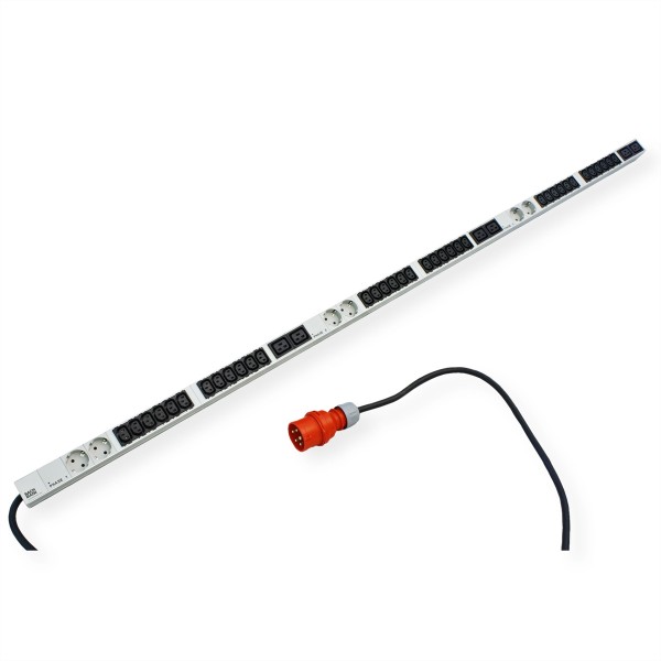 BACHMANN BACHMANN IT PDU ALU 1HE 36x C13 6x Schuko 6x C19LS CEE 3x32A rot (800.1453)
