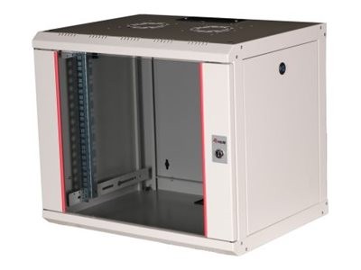 EQUIP EQUIP Serverschrank 19"  09U 600x450mm Glastür   grau